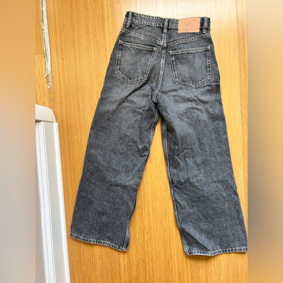 Zara wide leg grey jeans flare 2 / 34 - Picture 4 of 4